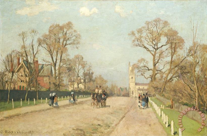 The Road to Sydenham painting - Camille Pissarro The Road to Sydenham Art Print