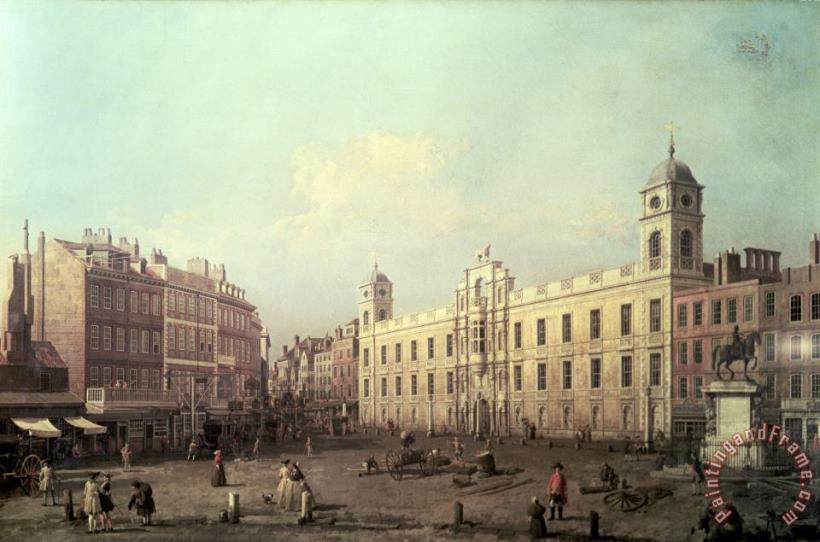 Northumberland House painting - Canaletto Northumberland House Art Print
