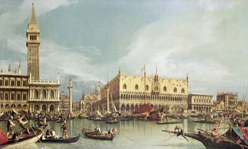 The Molo, Venice painting - Canaletto The Molo, Venice Art Print