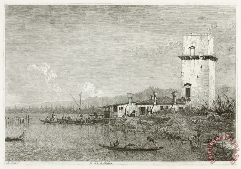 Canaletto The Tower of Malghera Art Painting
