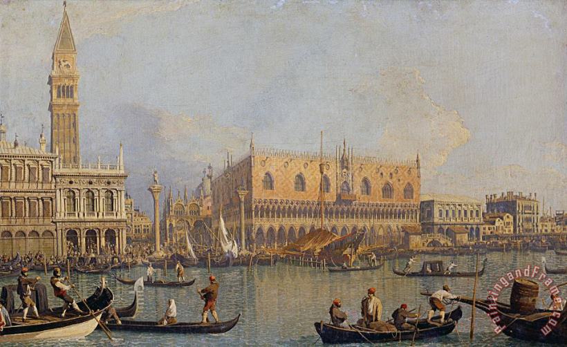 Canaletto View of The Ducal Palace in Venice Art Print