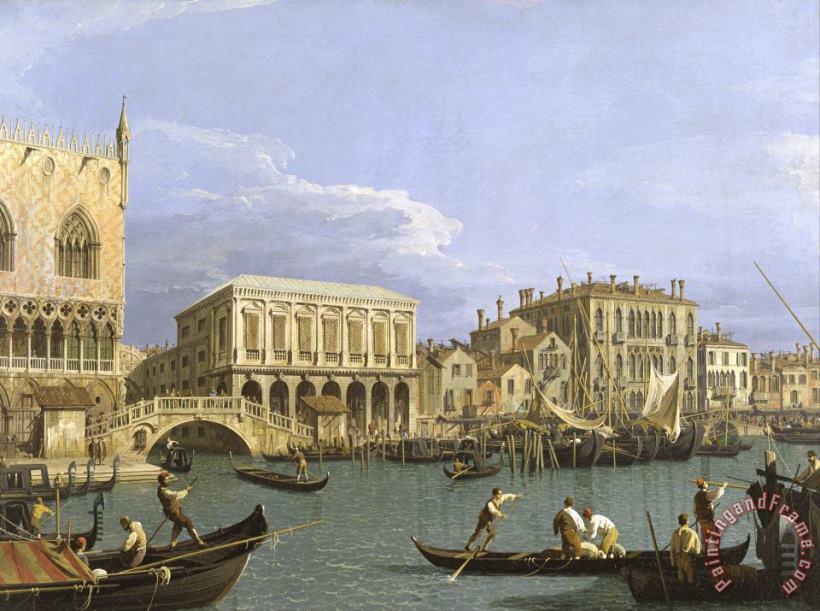 Canaletto View of The Riva Degli Schiavoni, Venice Art Painting