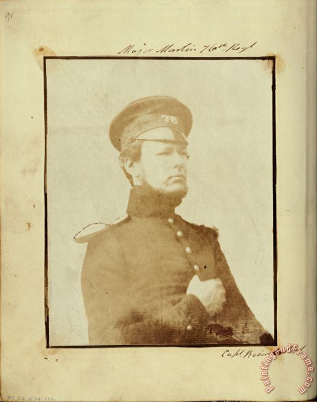Capt. Henry Craigie Brewster Major Martin. Art Print