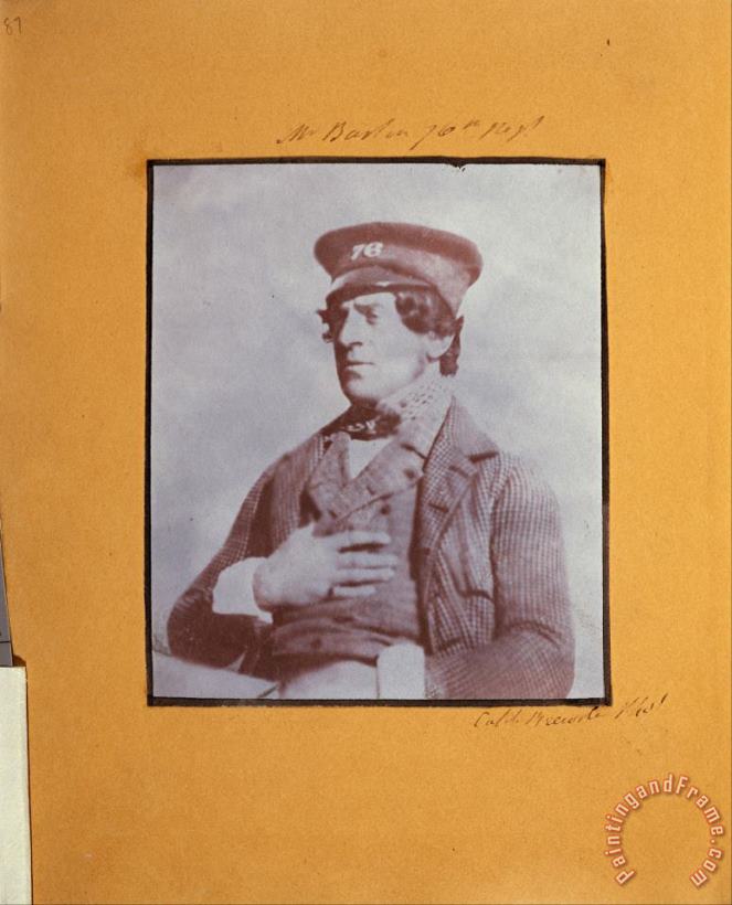 Capt. Henry Craigie Brewster Mr. Barton. Art Print