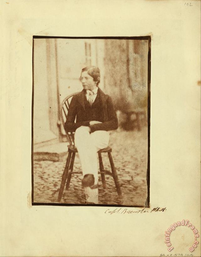Capt. Henry Craigie Brewster Portrait of a Young Boy. Art Print
