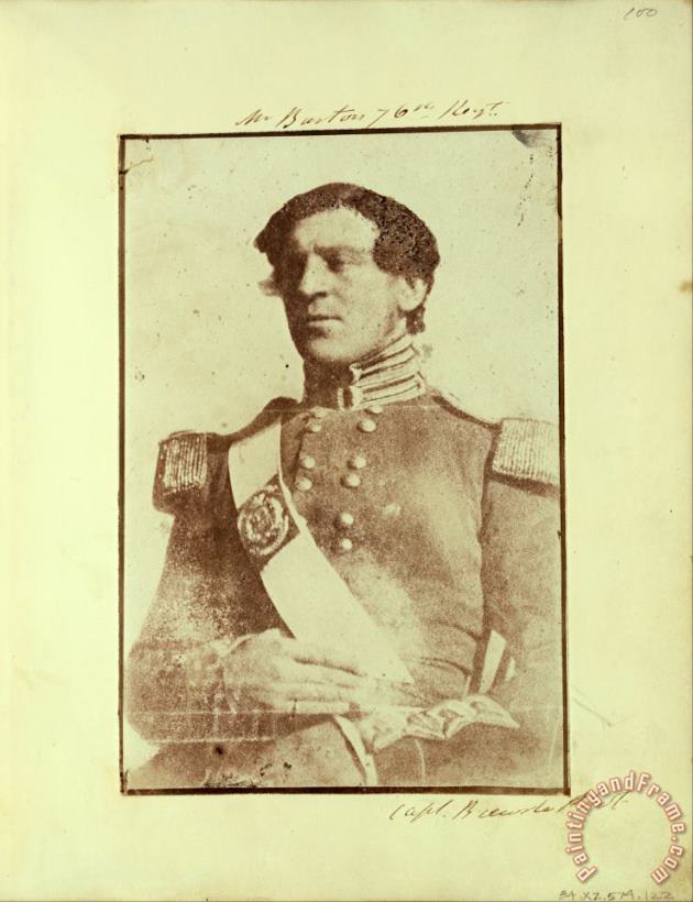 Capt. Henry Craigie Brewster Portrait of Mr. Barton. Art Print