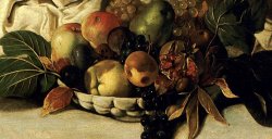 Caravaggio Basket Of Fruit Detail Bacchus