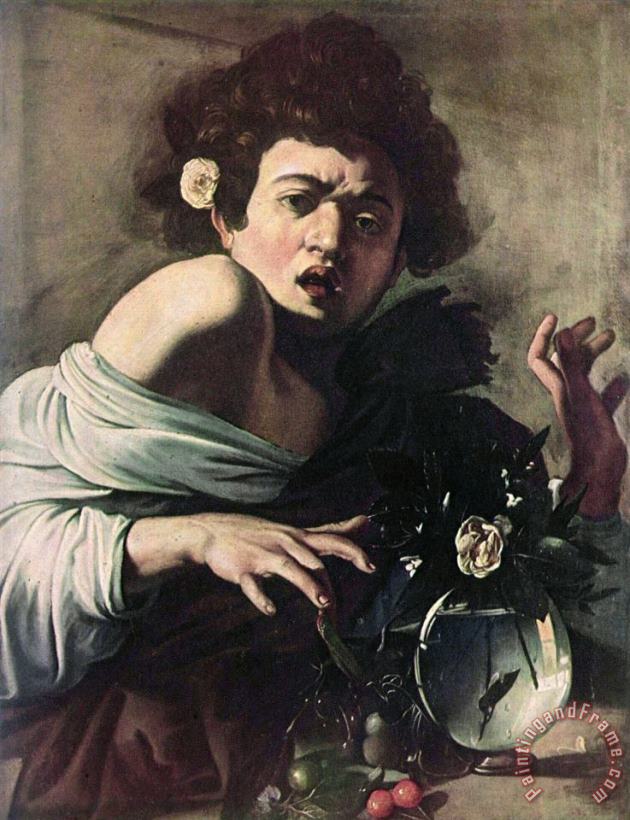 Boy Bitten by a Lizard painting - Caravaggio Boy Bitten by a Lizard Art Print