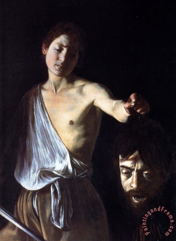 Caravaggio David Goliath 1610 Art Print