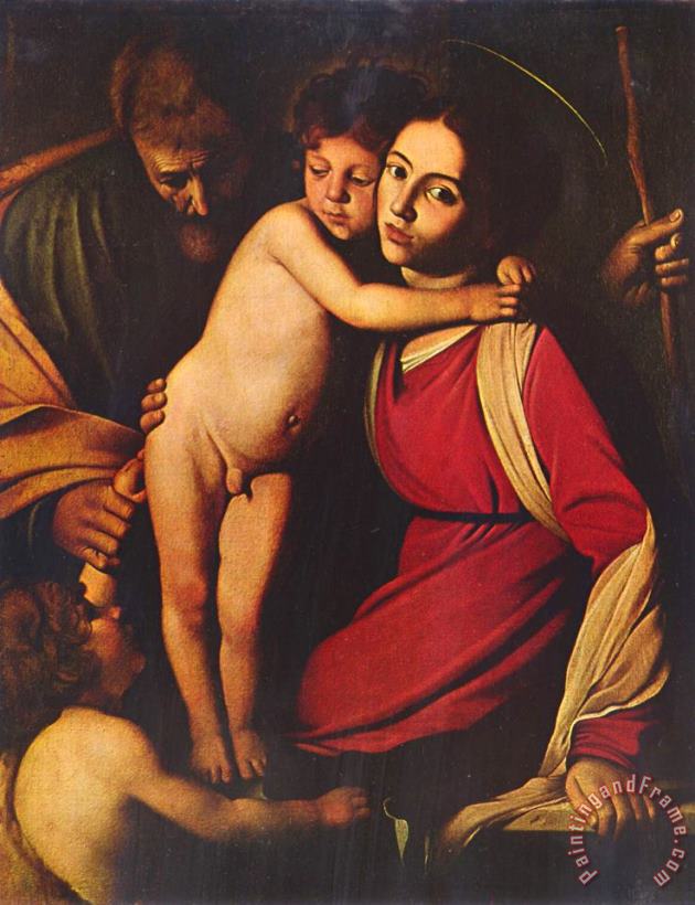 Holy Family 1605 painting - Caravaggio Holy Family 1605 Art Print