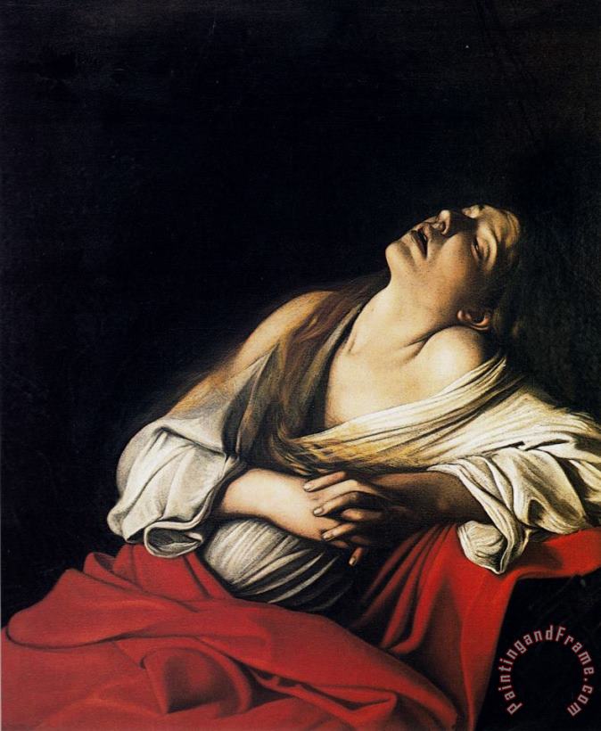 Caravaggio Magdalenecstasy 1610 Art Painting