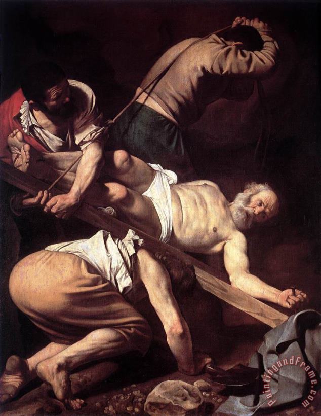 Martirio Di San Pietro painting - Caravaggio Martirio Di San Pietro Art Print