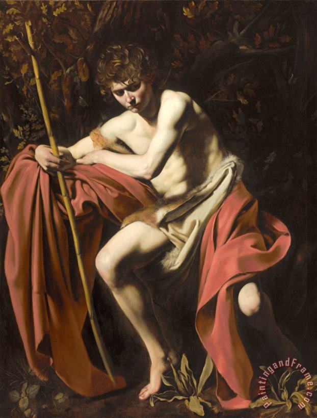 Caravaggio Saint John The Baptist in The Wilderness Art Painting