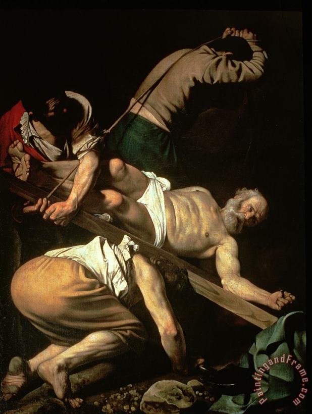 Caravaggio The Crucifixion of St Peter Art Painting
