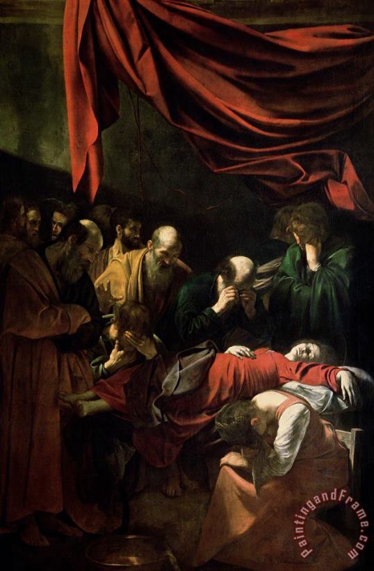 Caravaggio The Death of the Virgin Art Painting