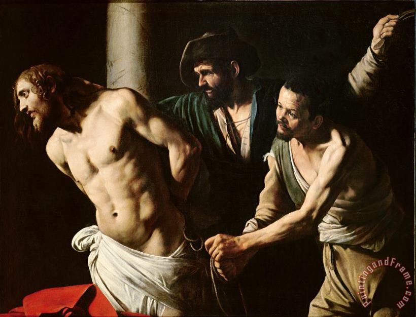 The Flagellation of Christ painting - Caravaggio The Flagellation of Christ Art Print