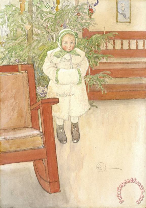 Girl And Rocking Chair painting - Carl Larsson Girl And Rocking Chair Art Print