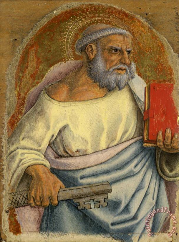 Saint Peter painting - Carlo Crivelli Saint Peter Art Print