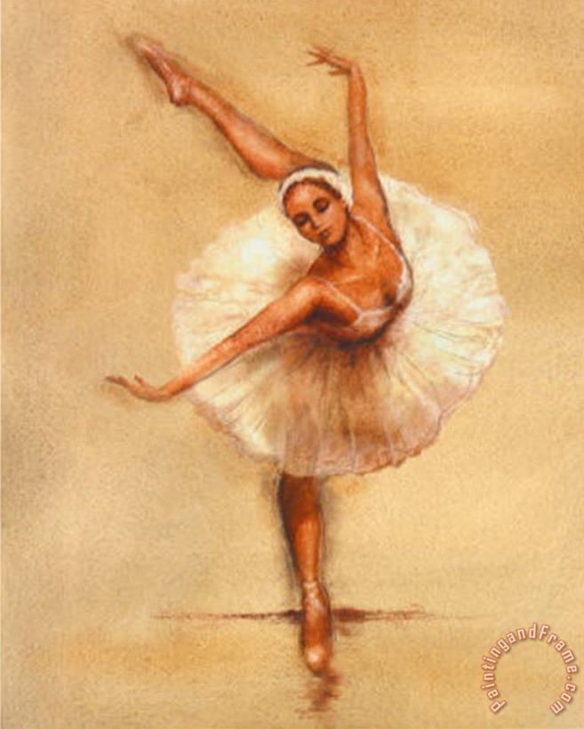 Caroline Gold Ballerina I Art Painting