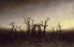 Caspar David Friedrich Abbey In An Oak Forest