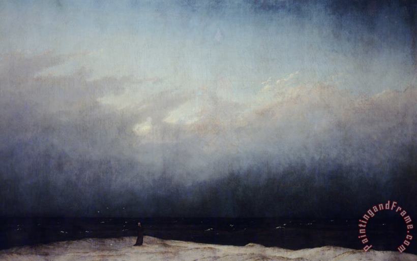 Caspar David Friedrich Monk By Sea Art Print