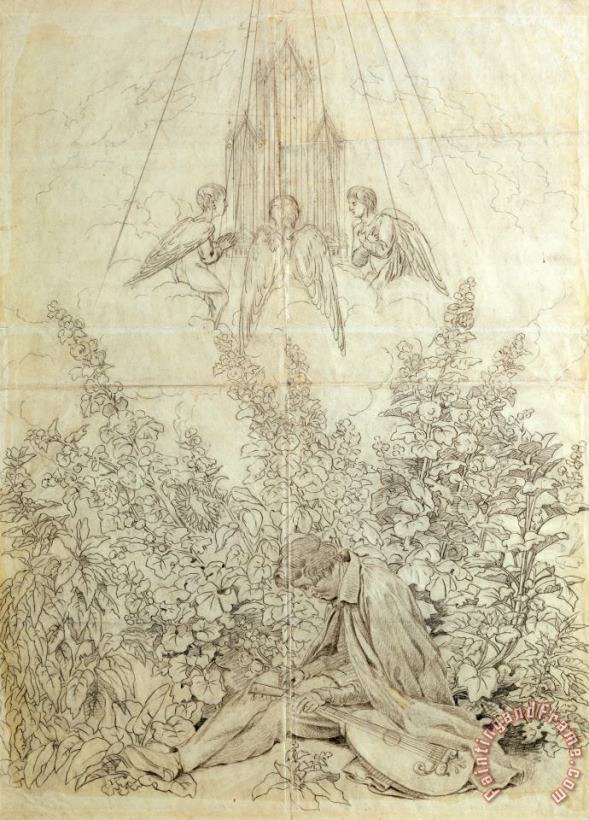 Caspar David Friedrich The Musician's Dream Art Print