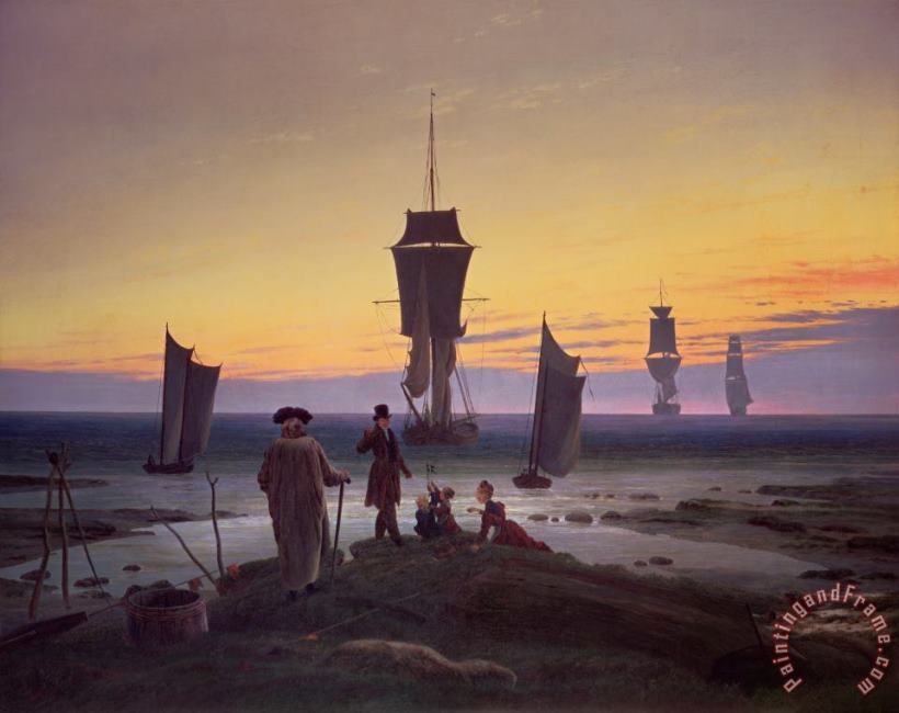 The Stages of Life painting - Caspar David Friedrich The Stages of Life Art Print