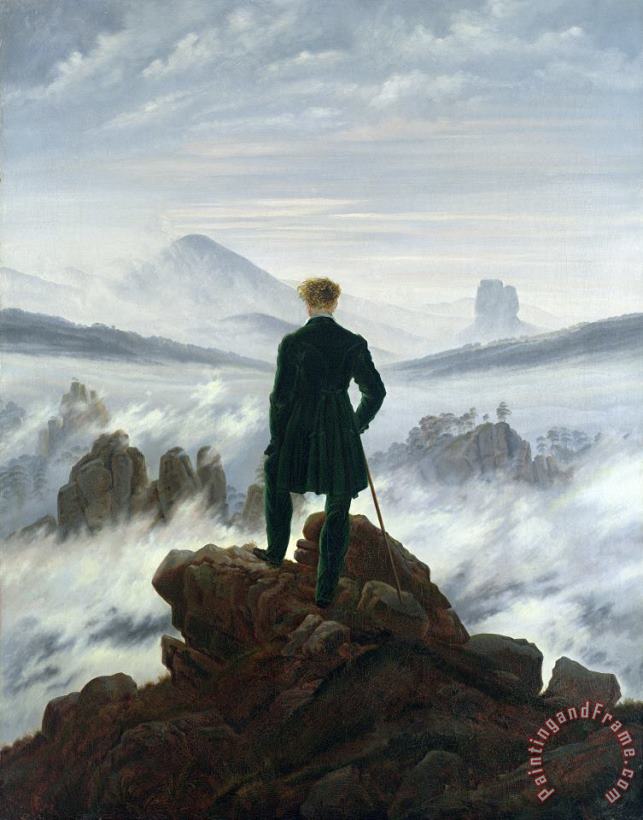 Caspar David Friedrich The Wanderer above the Sea of Fog Art Print