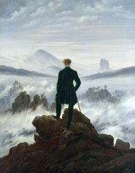 Caspar David Friedrich - The Wanderer above the Sea of Fog painting