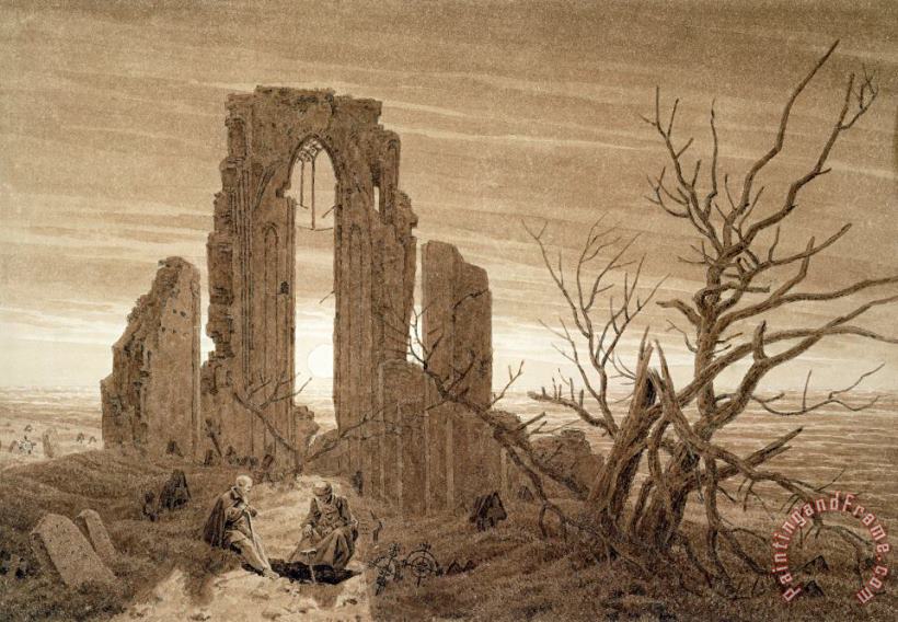 Winter (ink And Pencil on Paper) painting - Caspar David Friedrich Winter (ink And Pencil on Paper) Art Print