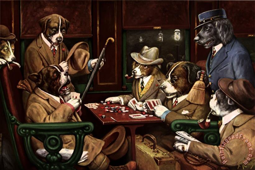 His Station And Four Aces painting - cassius marcellus coolidge His Station And Four Aces Art Print