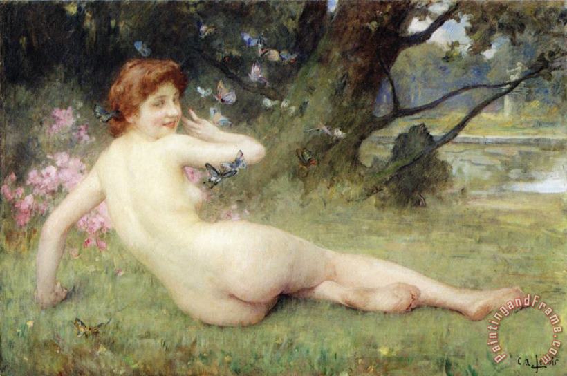 Charles Amable Lenoir Springtime Art Painting