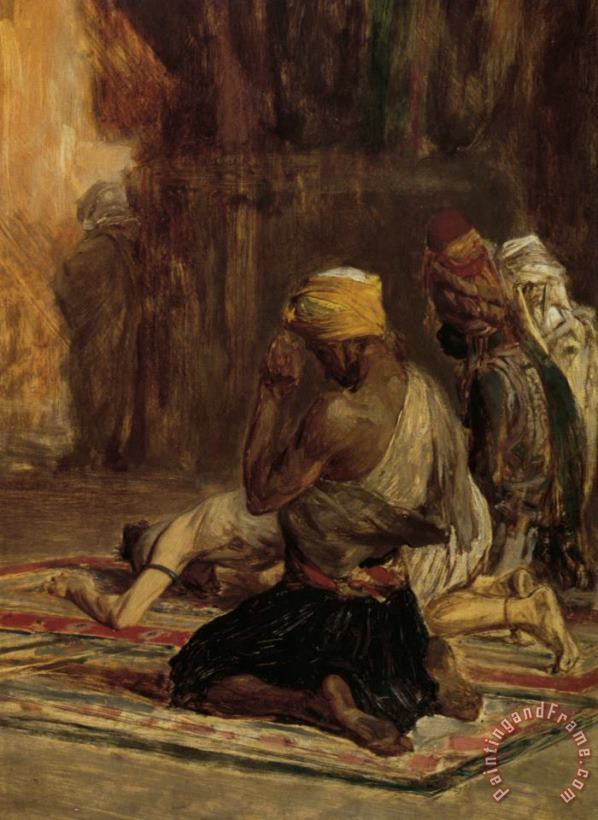 Charles Bargue Prayer in a Mosque Art Painting