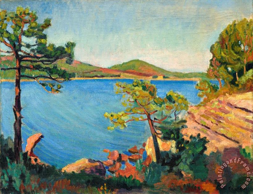 Bord De Mer En Corse, 1906 painting - Charles Camoin Bord De Mer En Corse, 1906 Art Print