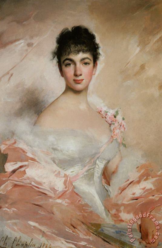 Femme En Rose painting - Charles Chaplin Femme En Rose Art Print
