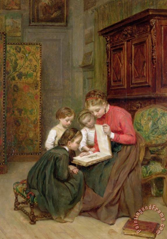 The Family Album painting - Charles Edouard Frere The Family Album Art Print