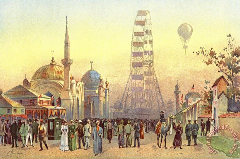 Charles Graham Along The Plaisance, From The World's Fair in Water Colors Art Print