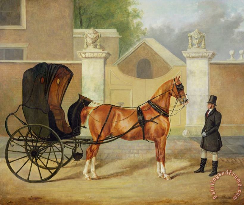 Gentlemen's Carriages - A Cabriolet painting - Charles Hancock Gentlemen's Carriages - A Cabriolet Art Print