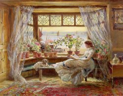 Charles James Lewis Reading by the Window