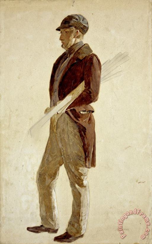 Sandy Pirrie, Active 1847. Golfer painting - Charles Lees Sandy Pirrie, Active 1847. Golfer Art Print