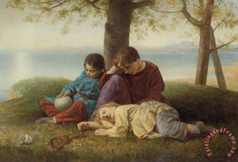 Charles Lucy Noontide Repose Art Painting