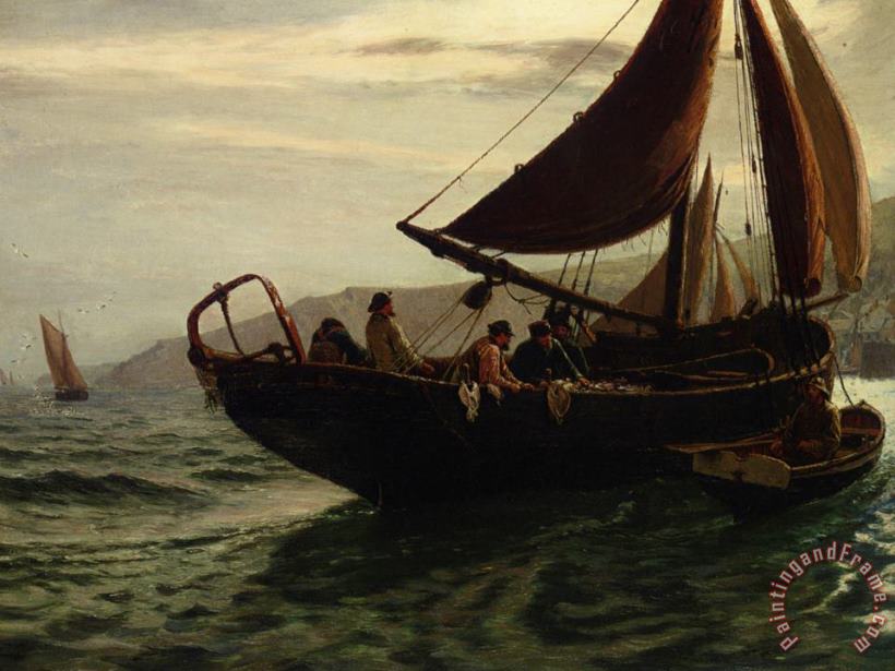 The Trawler painting - Charles Napier Hemy The Trawler Art Print