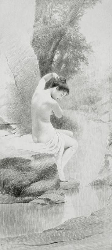 Charles Prosper Sainton A Nymph Art Painting