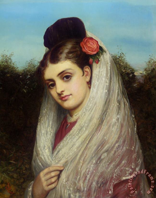 The Young Bride painting - Charles Sillem Lidderdale The Young Bride Art Print