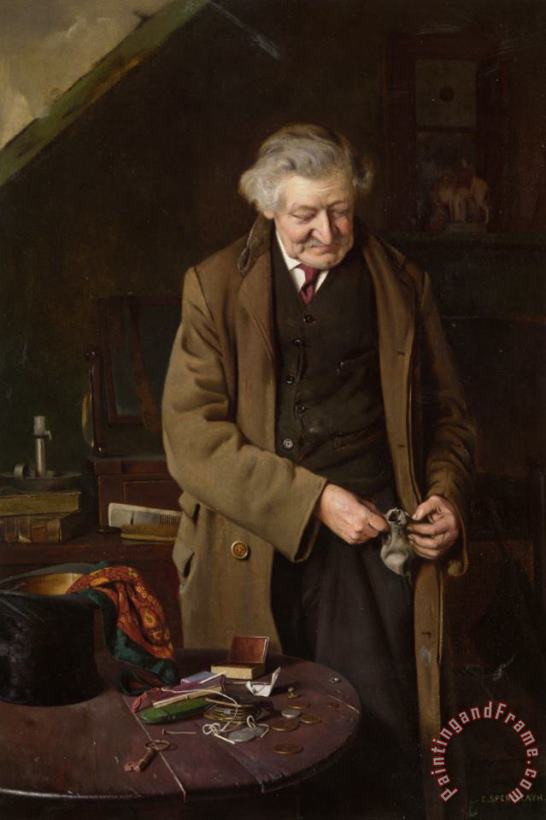 Charles Spencelayh The Cause of All The Trouble Art Print