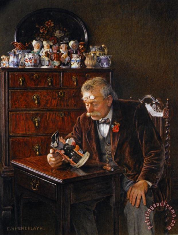 The Latest Addition painting - Charles Spencelayh The Latest Addition Art Print