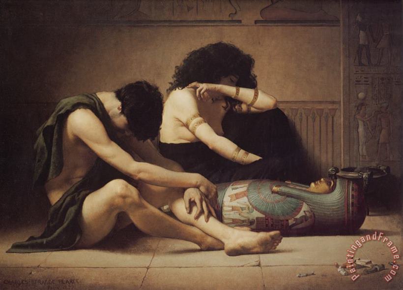 The Death of The Firstborn painting - Charles Sprague Pearce The Death of The Firstborn Art Print