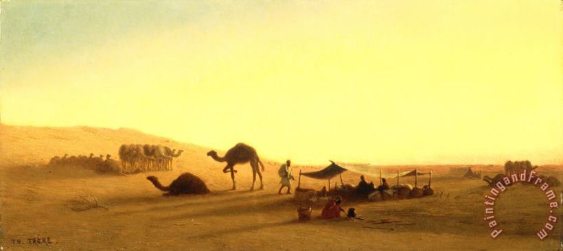 Charles Theodore Frere An Arab Encampment Art Painting