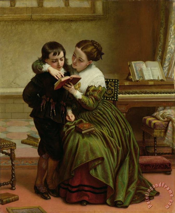 Charles West Cope George Herbert and His Mother Art Painting