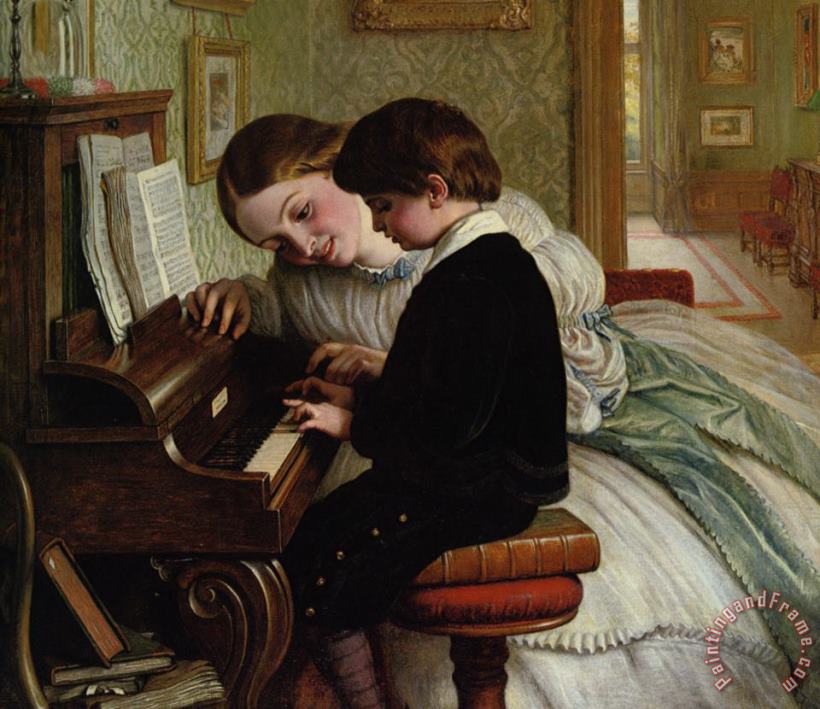 Charles West Cope Music Lesson Art Painting